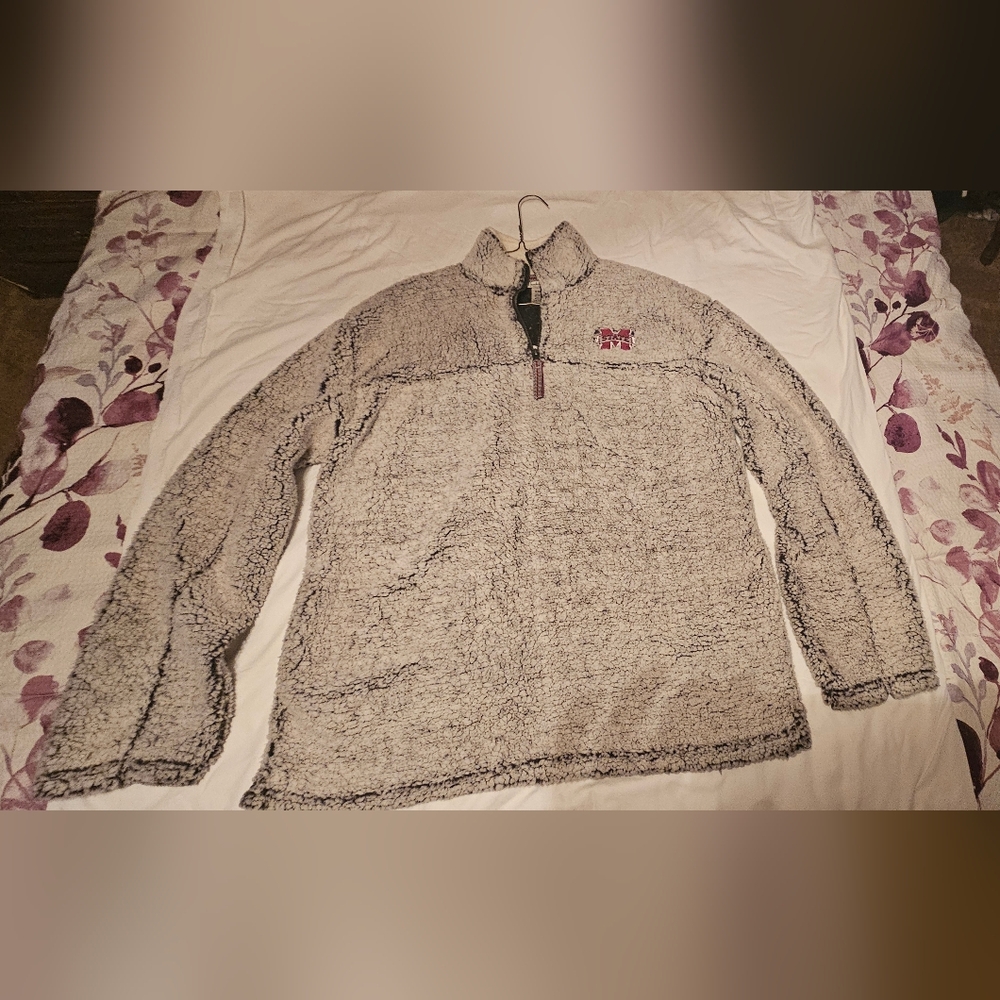 Gray Quarter-Zip Sweater